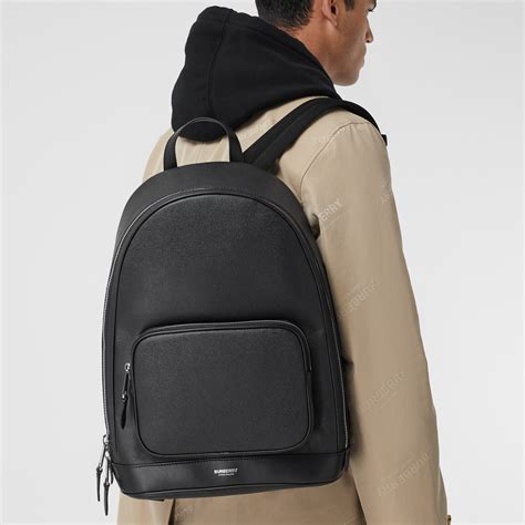 burberry leather men backpack|authentic burberry backpack.